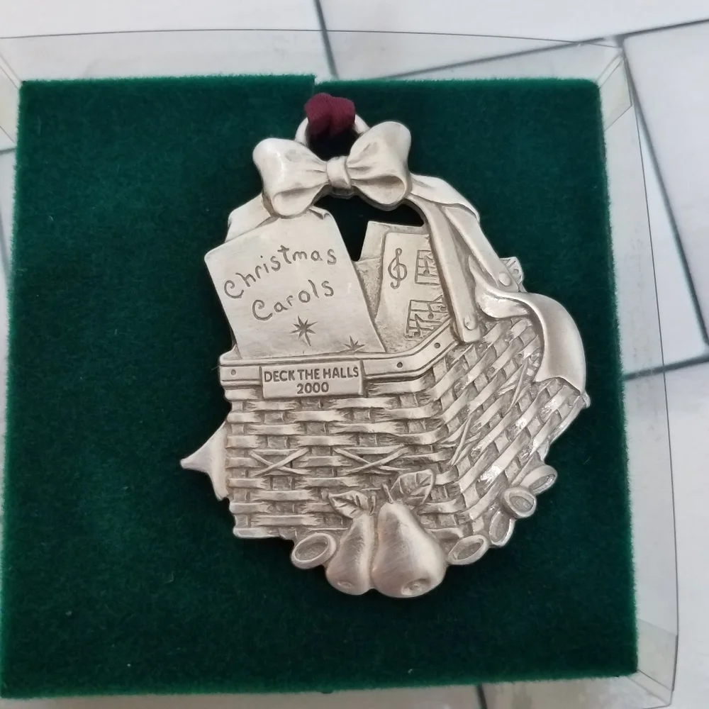Longaberger Basket Pewter Ornaments 97 98 99 00
